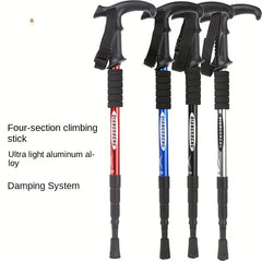 Telescopic Mountain Climbing Cane Aluminum Alloy