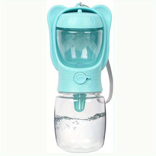 Leak Proof Dog Water Bottle with Food Container for Travel