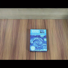 1000pcs Starry Night Puzzle with Picture and Drawing Paper