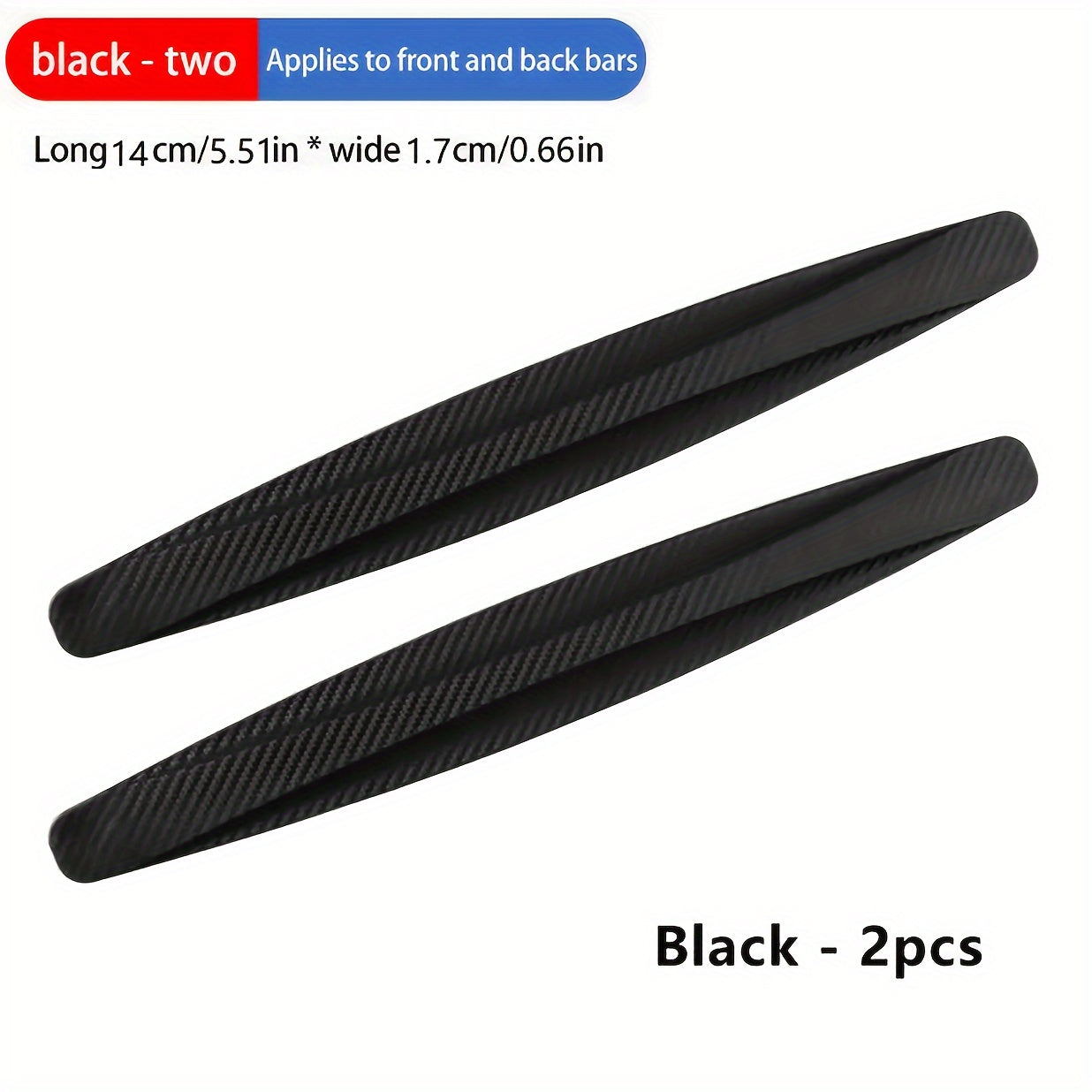 Car Bumper Carbon Fiber Anti collision Strip Front Lip Scratch Protection