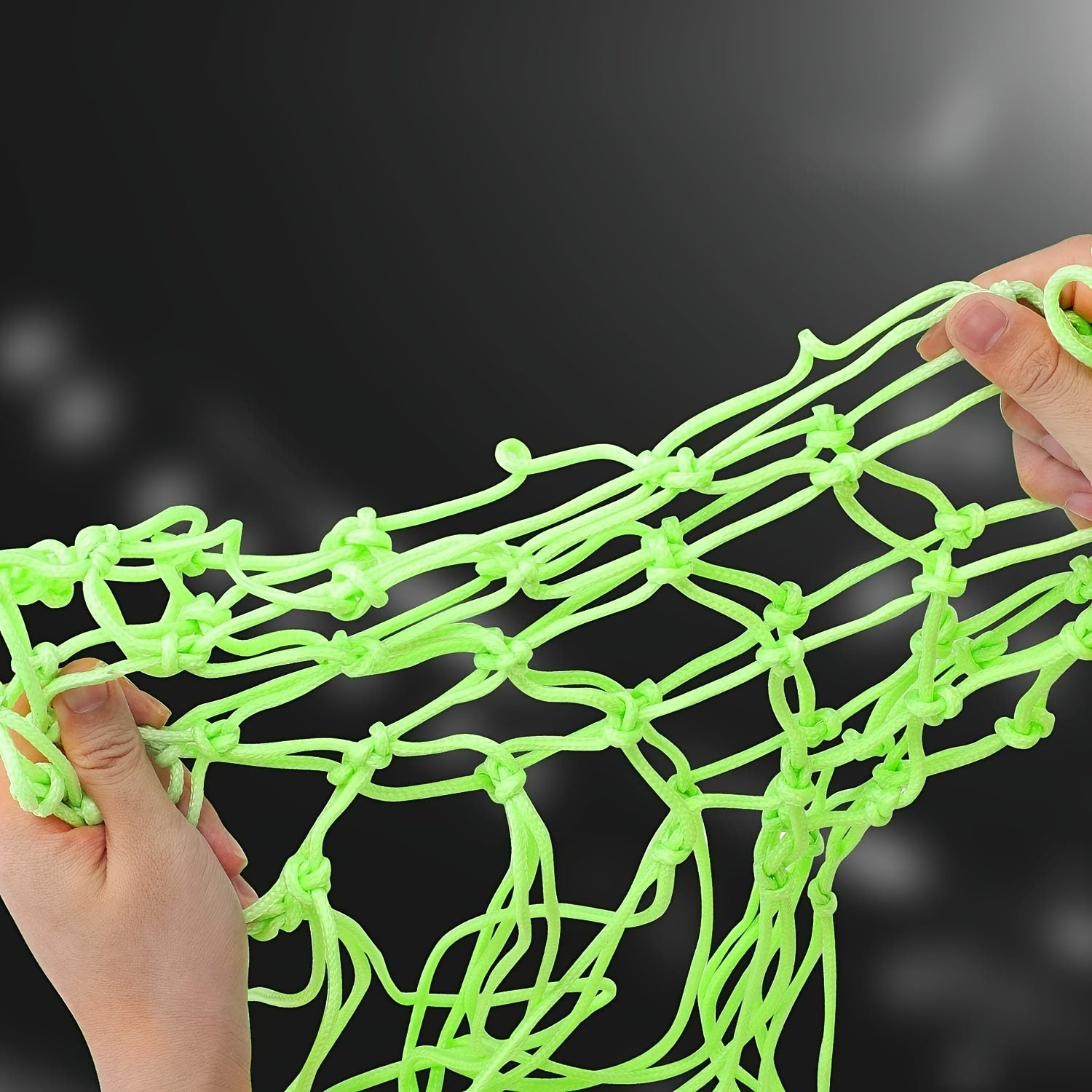 Fluorescent Glow Basketball Net Nylon Braided High Elastic Durable