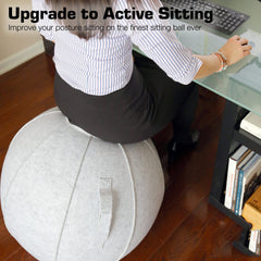 Yoga Ball Chair Fitness Balance Ball Chair With Ball Sleeve