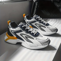 Men's Chunky Lace-Up Sneakers Athletic Shoes