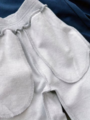 3pcs Boys Solid Cotton Jogger Sweatpants