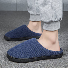 Men's Memory Foam Warm Fleece Lining House Slippers
