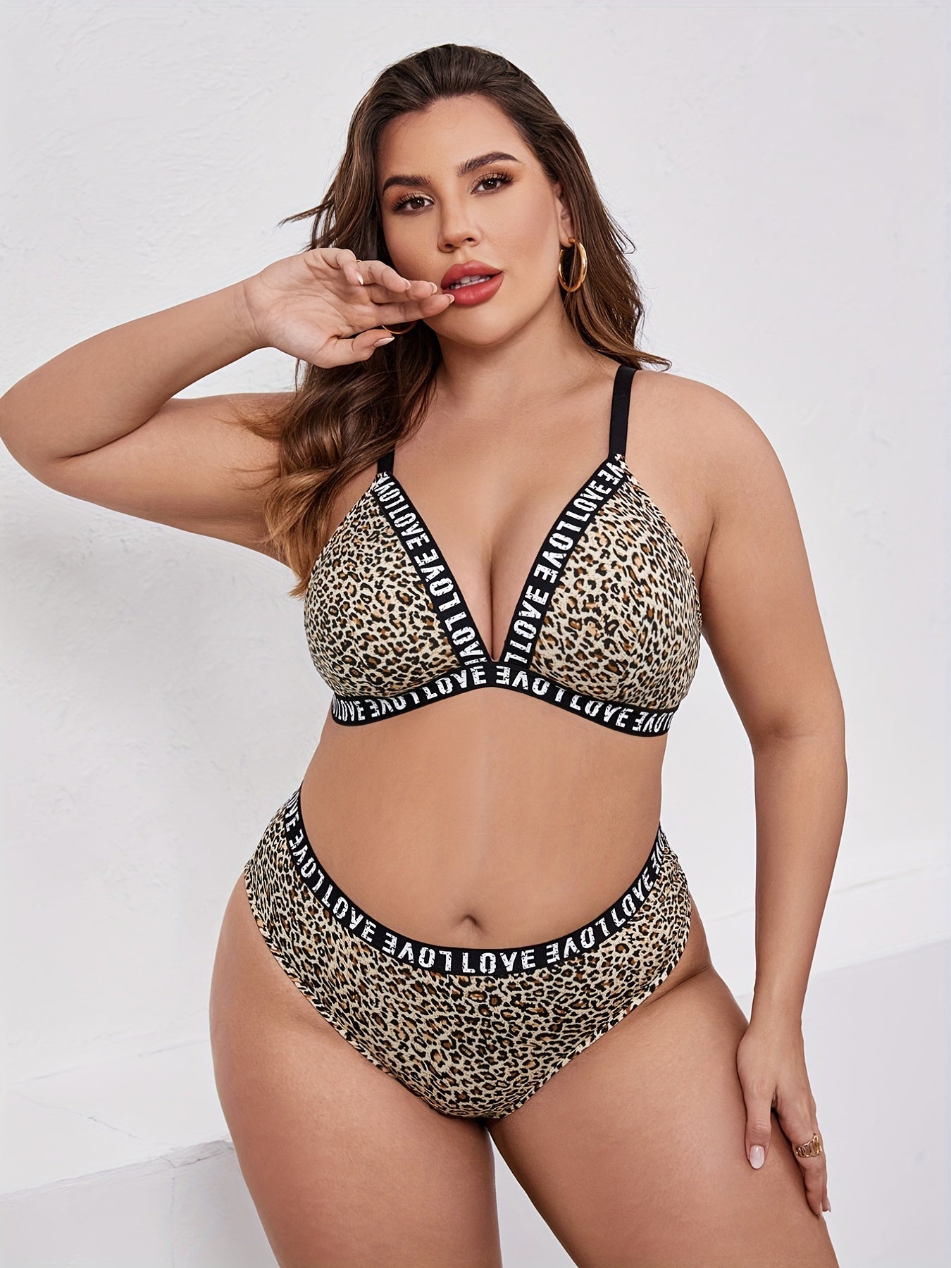 Sexy Leopard Print Bra & Panty Set