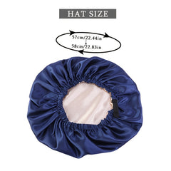 Adjustable Satin Bonnet for Women Double Layer Sleeping Cap