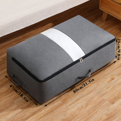 Bed Bottom Storage Bag Clothes Quilt Storage Bag With Transparent Window