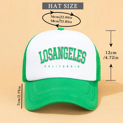 Brown Letter Graphic Baseball Cap Unisex LA Cap For Women And Men
