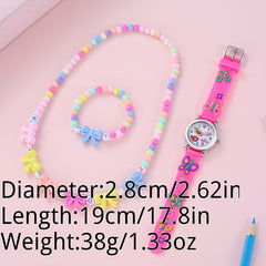 Kids Butterfly Watch, Bracelet & Necklace Set