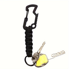 Outdoor Climbing 7-Core Cord Rope Keychain Carabiner DIY Buckle