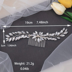 Crystal Hair Comb Back Head Insert Comb Head Jewelry