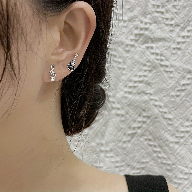 Musical Note Stud Earrings & Jewelry for Women
