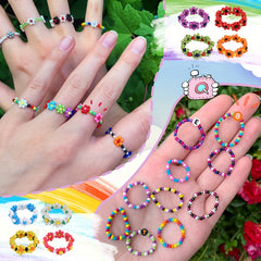 20000Pcs 2 3 4mm 24 Multicolor Glass Seed Beads DIY Jewelry Making Craft Set