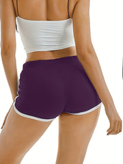 Elastic Waist Hotpants Yoga Shorts for Women