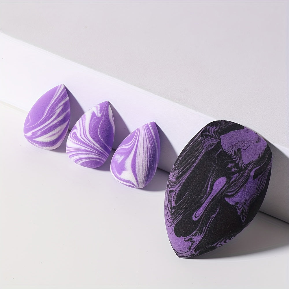 4 Piece Beauty Egg Set for Flawless Makeup Application