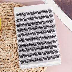 100pcs Segmented False Eyelashes 13 16mm Mixed Thick Curling Lashes