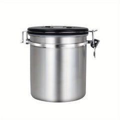 Stainless Steel Coffee Bean Sealed Jar with Measuring Spoon