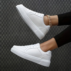 Women's Solid Casual Skate Shoes Lightweight Low Top Sport Shoes