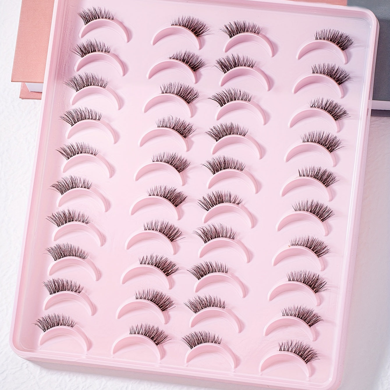 20 Pairs Half Eye False Eyelashes Soft Faux Mink Lashes