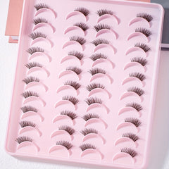 20 Pairs Half Eye False Eyelashes Soft Faux Mink Lashes