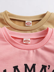 2pcs 'Mama's Girl' Sweatshirt Top For Girls