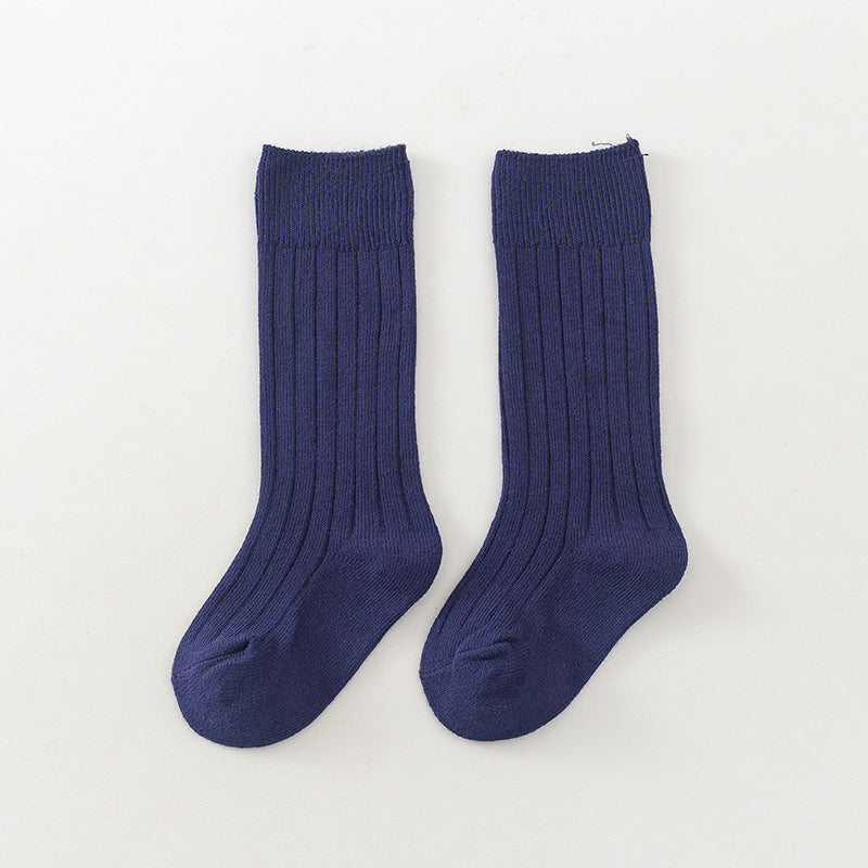 Toddler Knee High Ribbed Socks High Elasticity