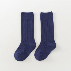 Toddler Knee High Ribbed Socks High Elasticity