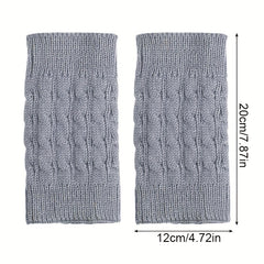 Twist Knitted Leg Warmers Cozy & Warm Short Leg Warmer Women's Stockings