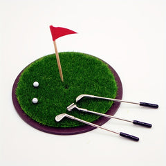 5 Mini Golf Ball Doll House Miniatures Alloy Decoration Collectors