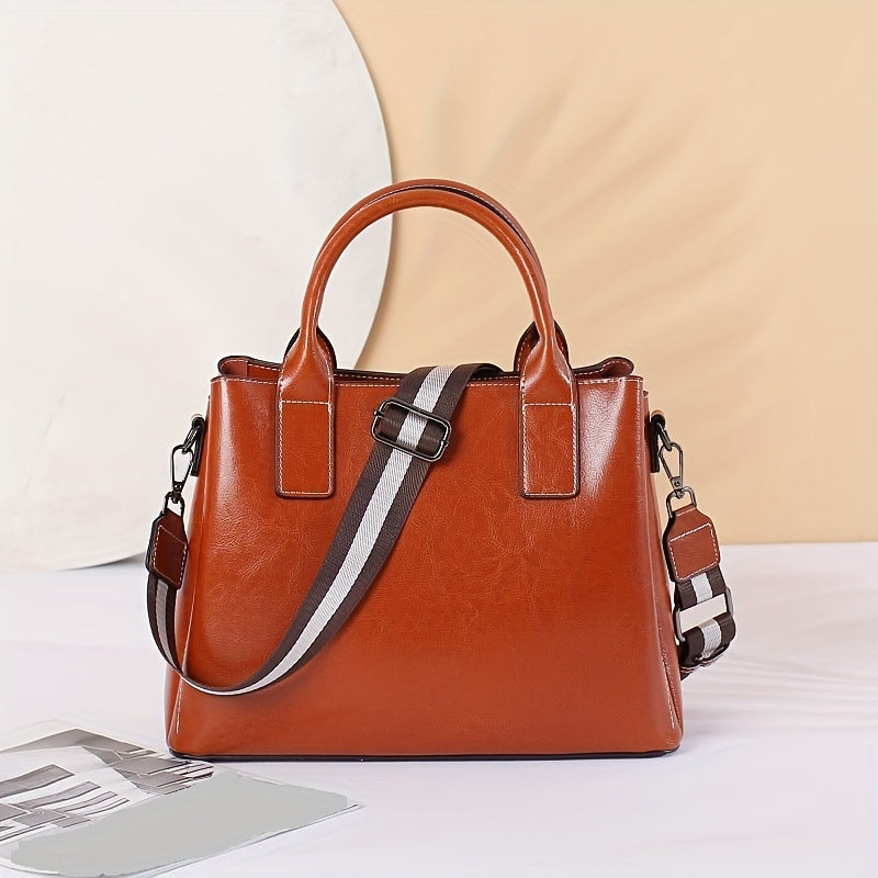 Vintage Leather Crossbody Bag & Tote