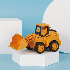 Construction Vehicles Press And Go Car Engineering Excavator Digger & Bulldozer