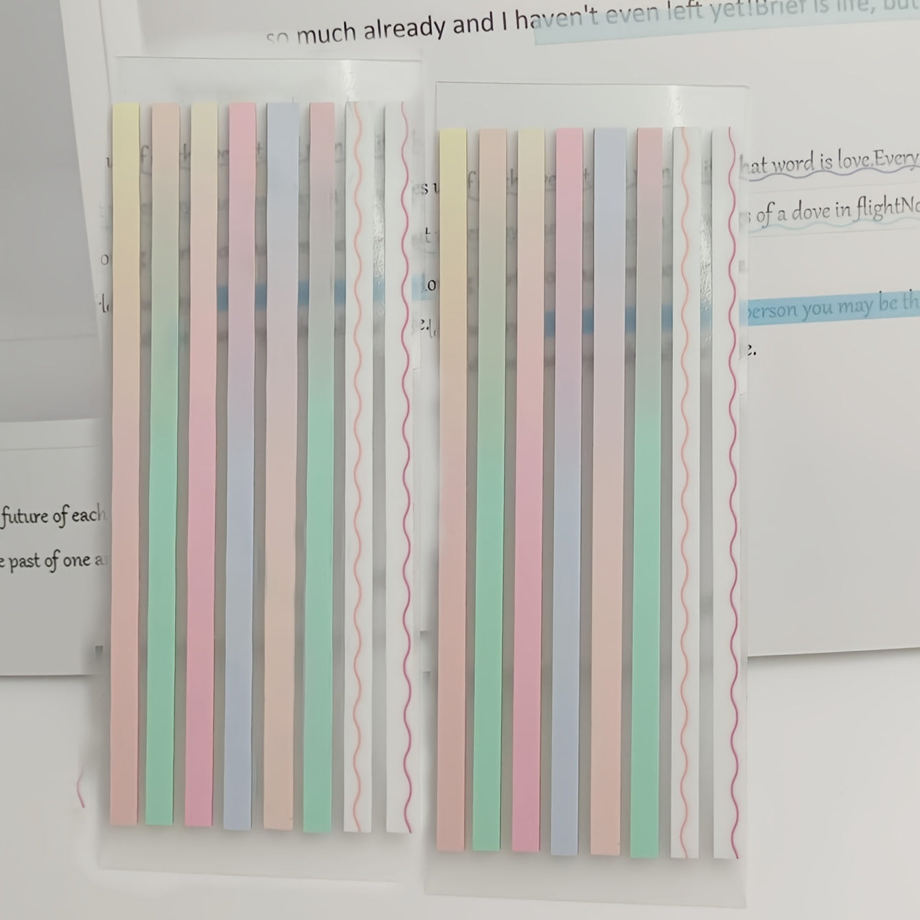 160pcs Transparent Highlighter Tape Sticky Tabs For Annotating Books