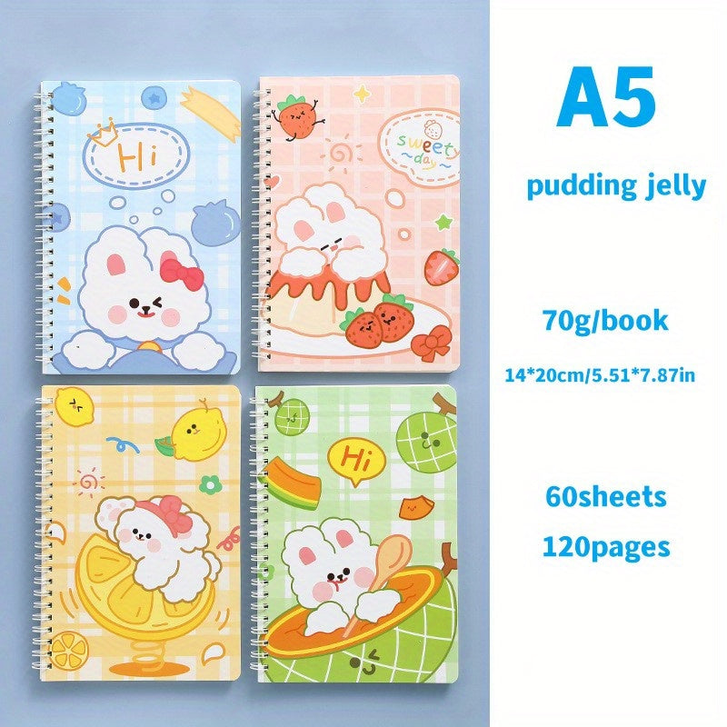 2pcs A5 Spiral Notebook School & Office Supplies 60 Sheets