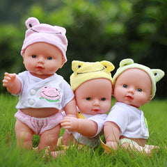 Frog Themed Doll Clothing Set Green & Yellow Outfits Accessories Holiday