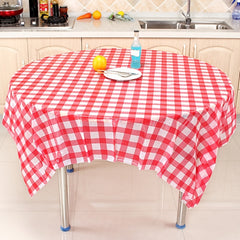 Red Plaid Disposable Tablecloth Wedding Camping Picnic