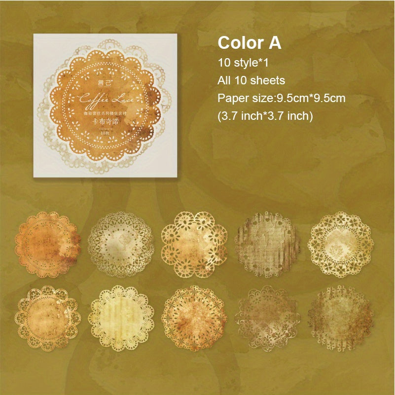 Vintage Lace Scrapbooking Supplies Flower Frame Paper DIY Junk Jou