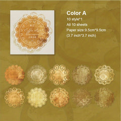 Vintage Lace Scrapbooking Supplies Flower Frame Paper DIY Junk Jou