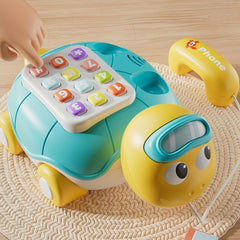 Baby Music Turtle Toy Telephone with Luminous Music