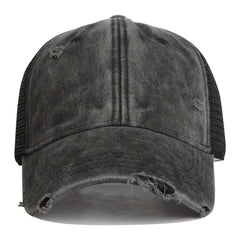 Mesh Baseball Cap Trucker Hat Sunshade Adjustable Hip Hop Outdoor Casual