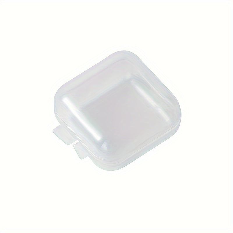 Small Square Clear Plastic Jewelry Box Earplugs Storage Mini Box