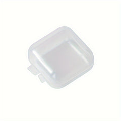 Small Square Clear Plastic Jewelry Box Earplugs Storage Mini Box