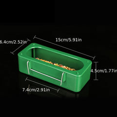 Bird Hanging Feeder Anti-scatter Bowl Automatic Drinking Fountain