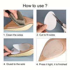 4pcs Rubber Self Adhesive Stickers For High Heel Outsoles
