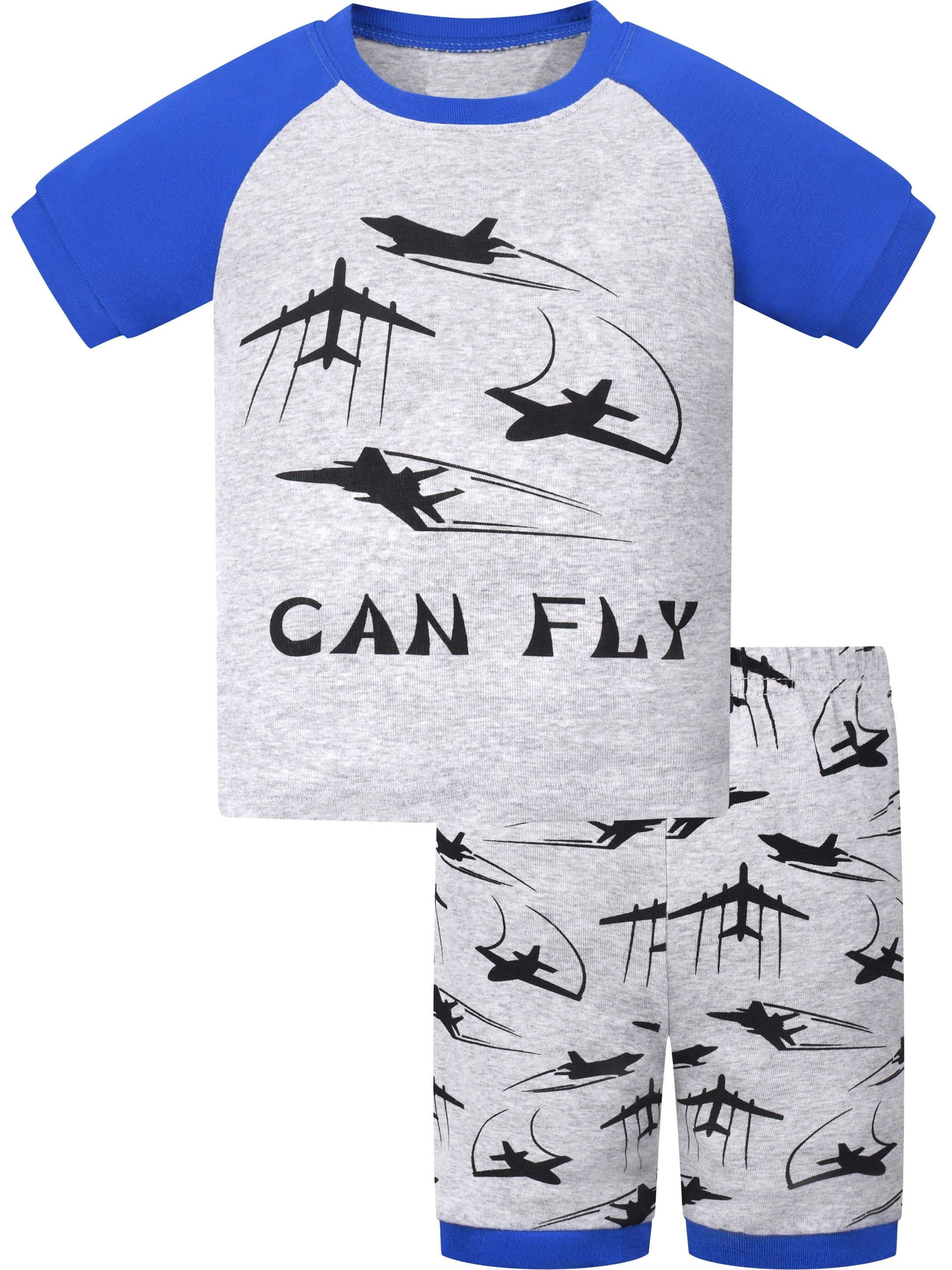 Toddler Girls Airplane Print Pajama Set
