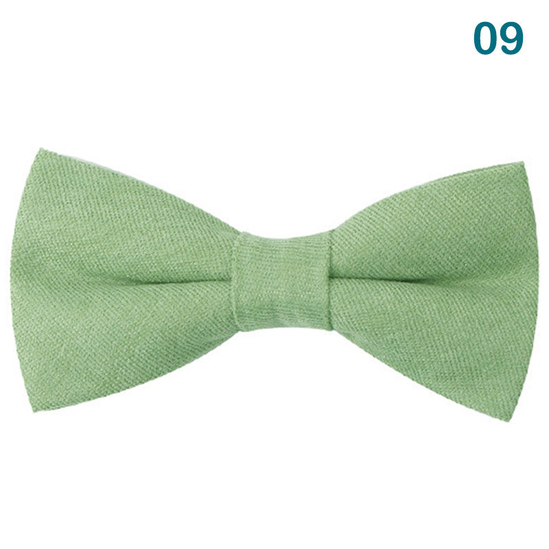 Soft Fuzzy Solid Bow Tie for Women - Classic Shirt Bows for Adults & Kids