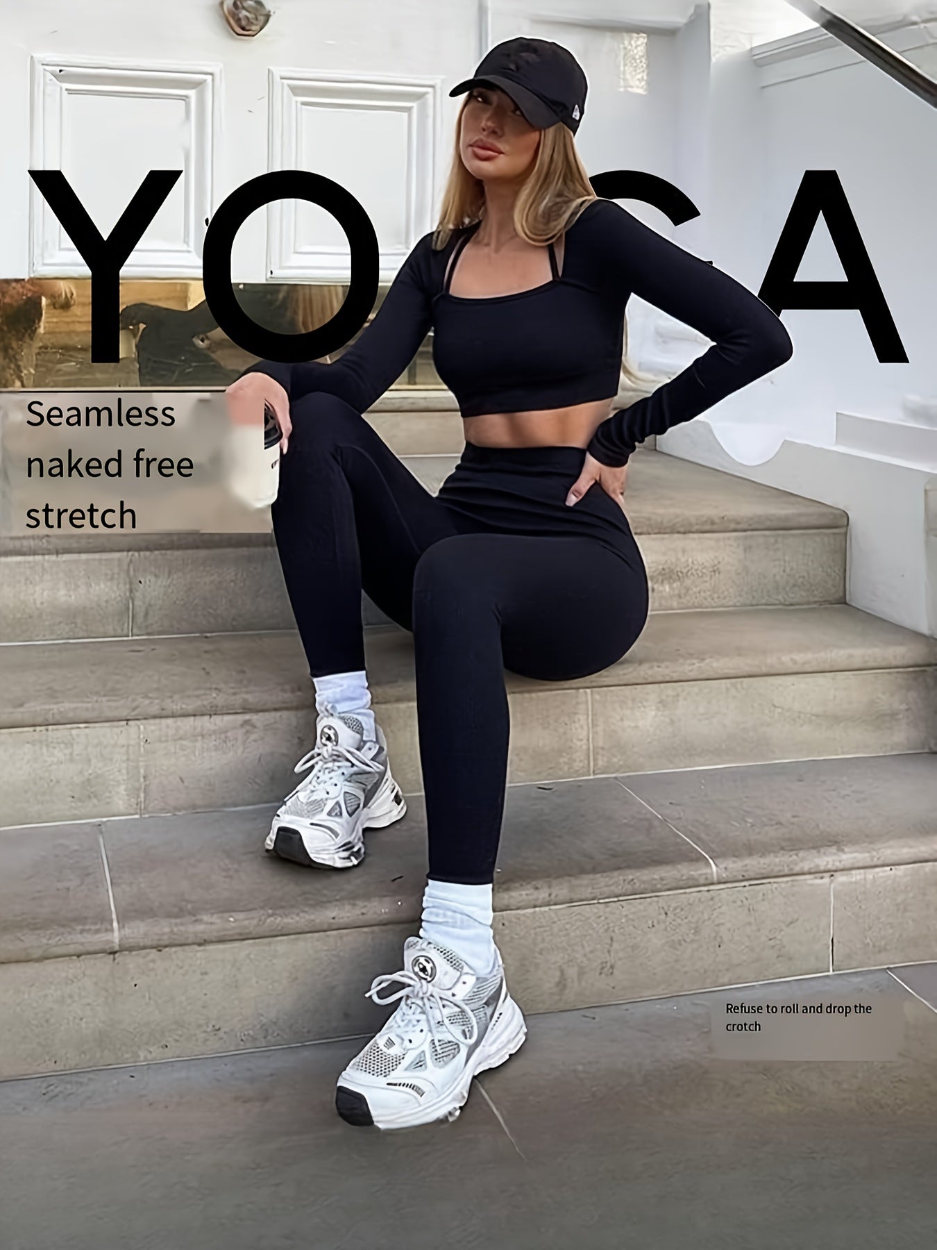 High Waist Yoga Pants Slim Fit Seamless Leggings Women's Activewear