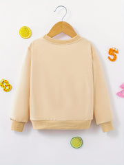 Girls 'Mama's Girl' Print Sweatshirt Top for Sports Casual Outfit