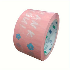 1pc 68m Thank You Cartoon Printed Packing Tape for Sealing Boxes