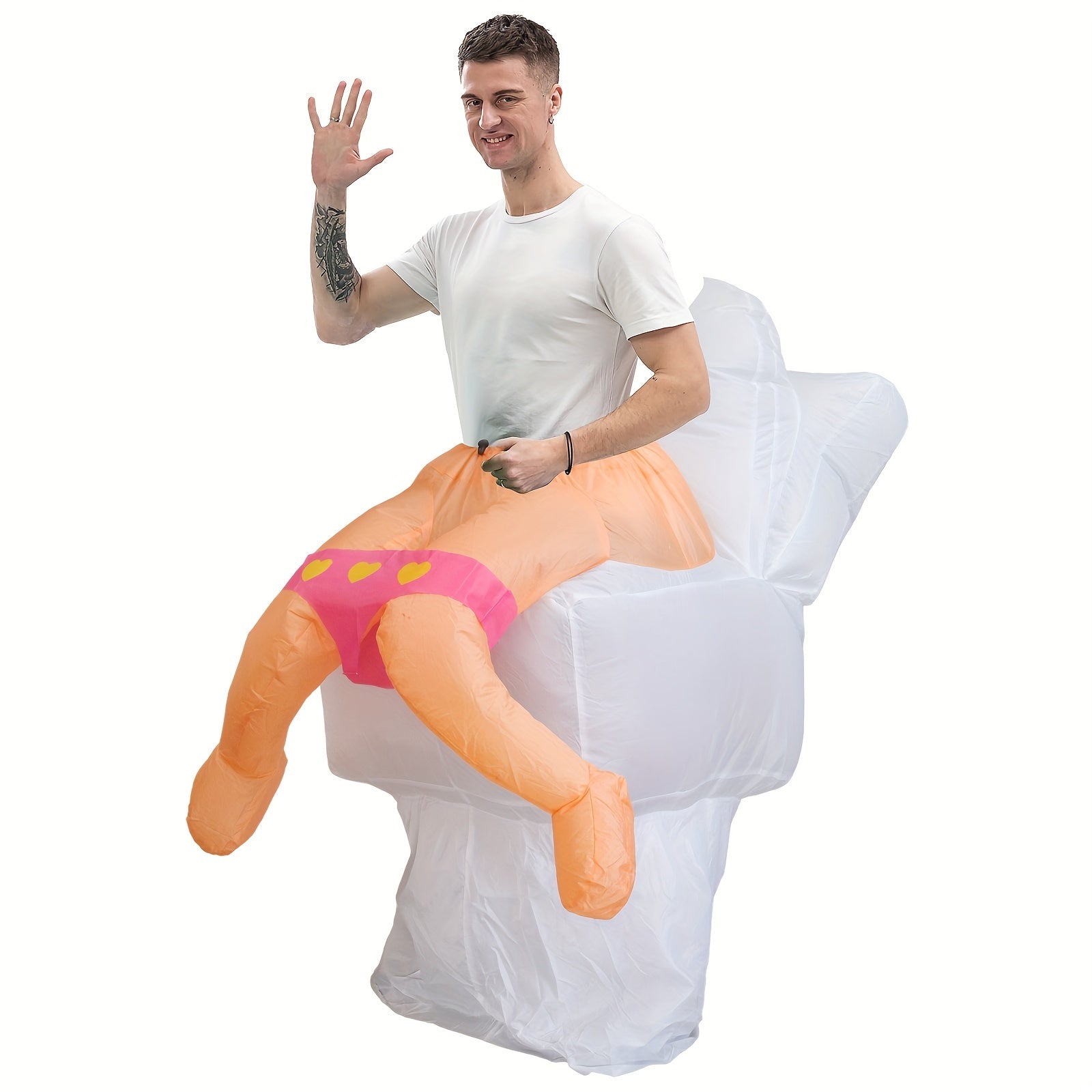 Holiday Party Halloween Toilet Spoof Funny Inflatable Clothes